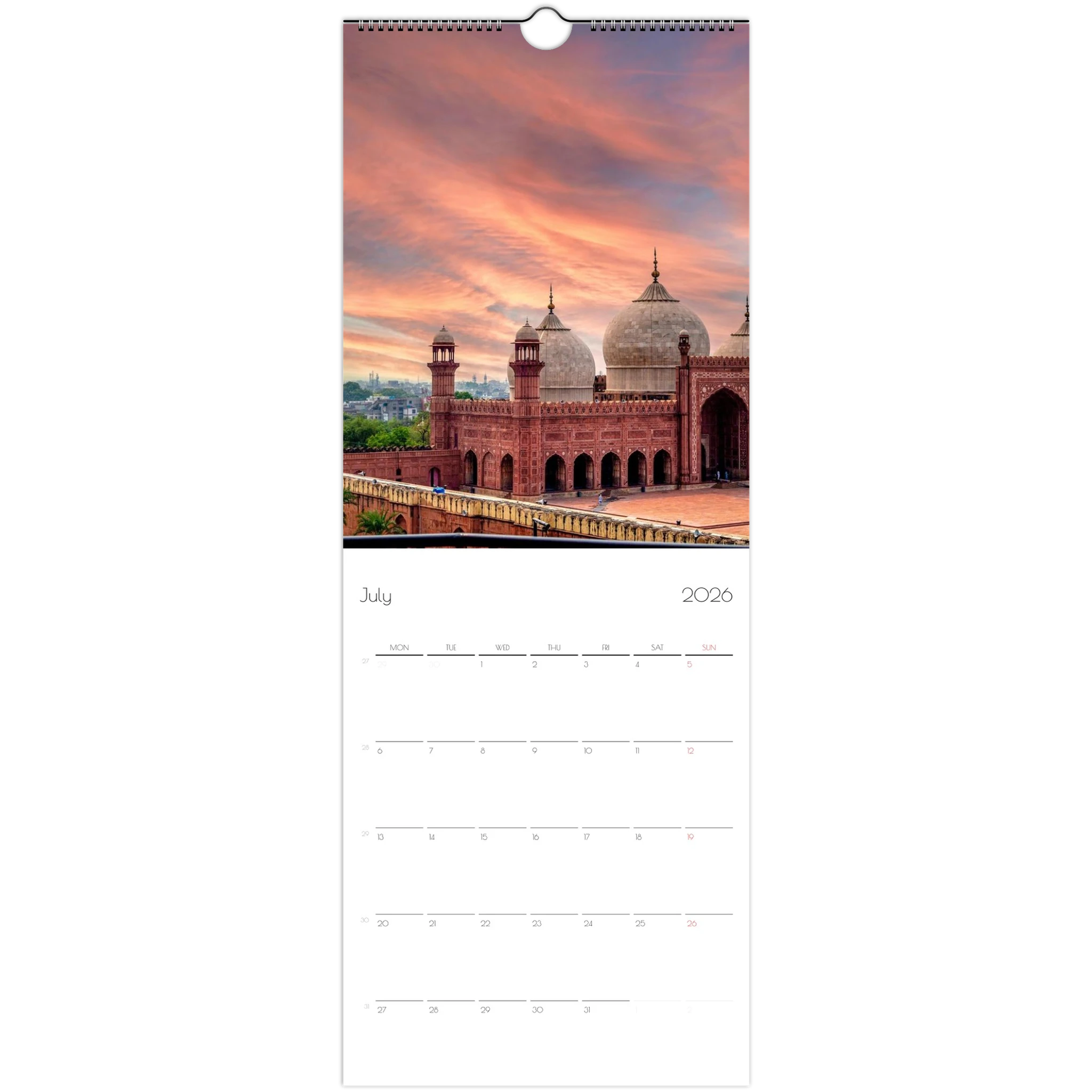 Islamic wall calendar 2026