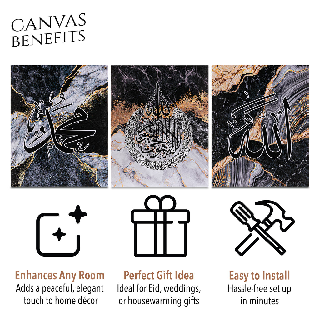 Islamic wall art canvas framed