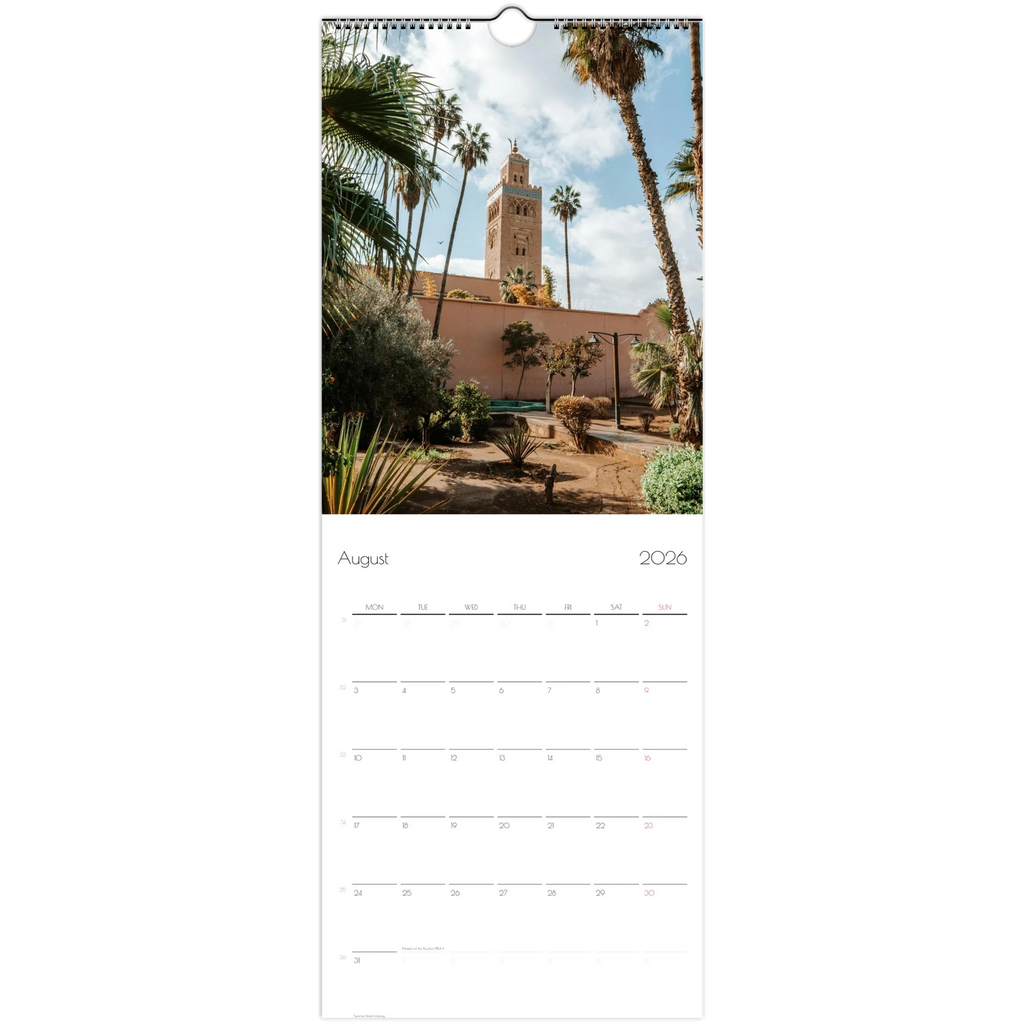 Islamic wall calendar 2026