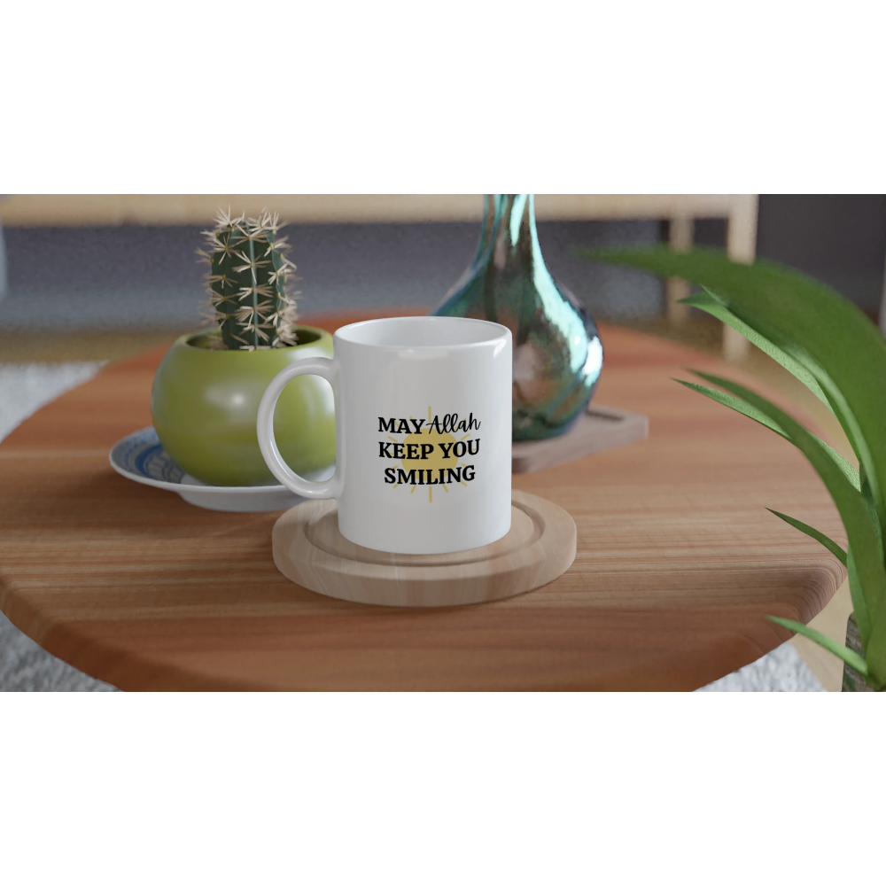 Islamic gift mug may Allah keep you smiling