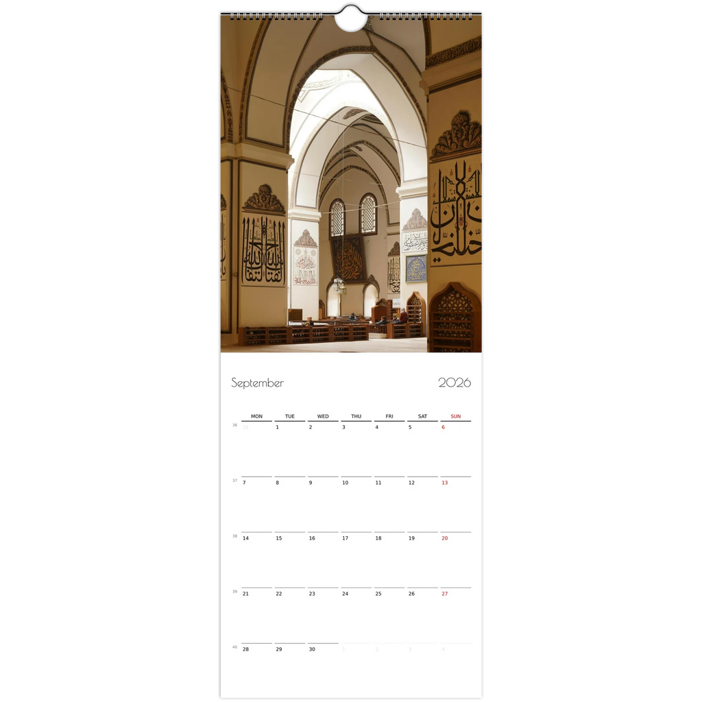 Islamic wall calendar 2026