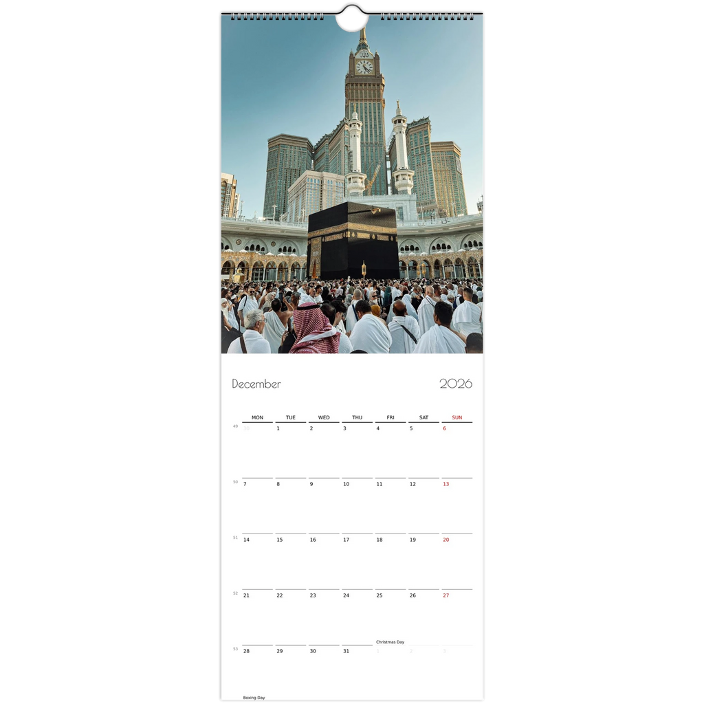 Islamic wall calendar 2026