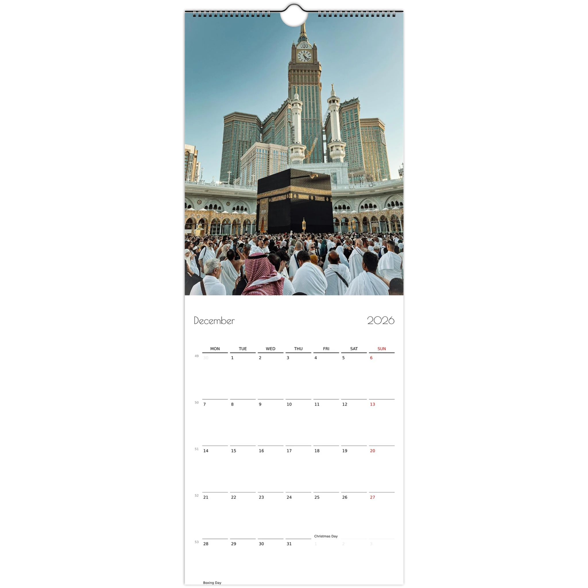 Islamic wall calendar 2026