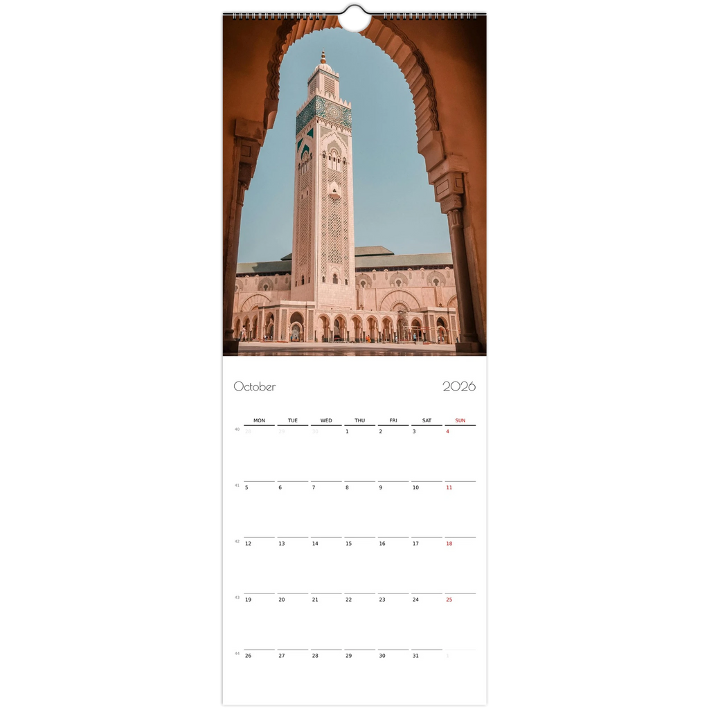 Islamic wall calendar 2026