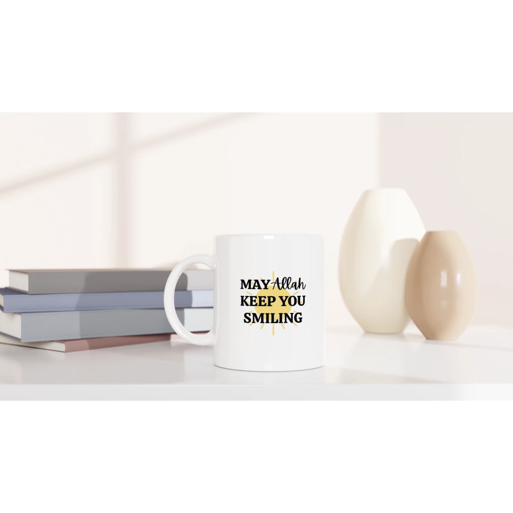 Islamic gift mug may Allah keep you smiling
