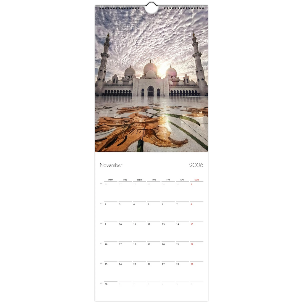 Islamic wall calendar 2026